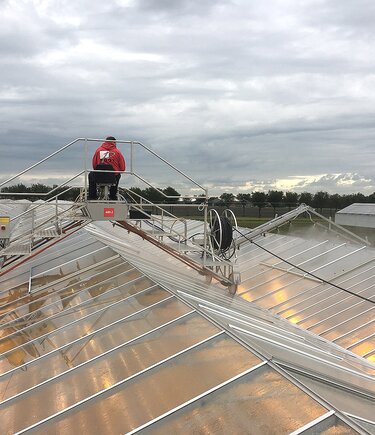 Greenhouse deck cleaning with ReduClean